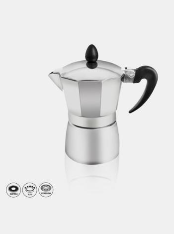 Moka konvice ve stříbrné barvě Dakls 200 ml