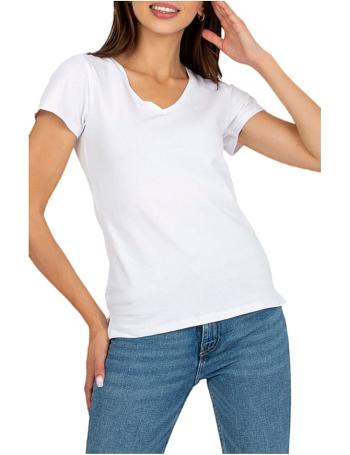 Bílé tričko s výstřihem do v vel. XL