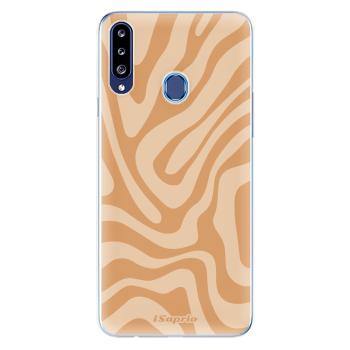 Odolné silikonové pouzdro iSaprio - Zebra Orange - Samsung Galaxy A20s