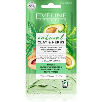 Eveline Cosmetics Natural Clay & Herbs čisticí jílová pleťová maska 8 ml