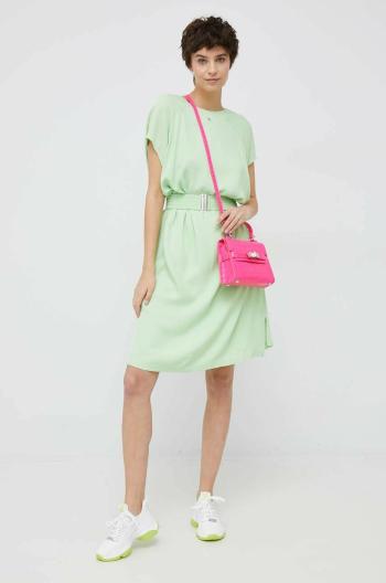 Šaty Mos Mosh zelená barva, mini, oversize