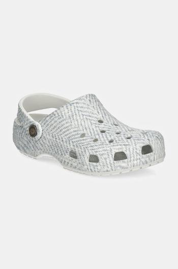 Pantofle Crocs Crocsclassic Tweed Clog dámské, šedá barva, 210403