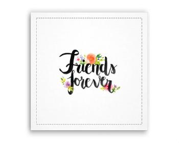 Fotoobraz 40x40 cm Friends forever