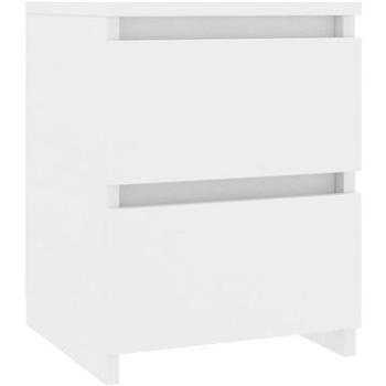 Noční stolek bílý 30 × 30 × 40 cm dřevotříska (800513)