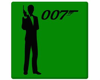 Magnet čtverec plast James Bond