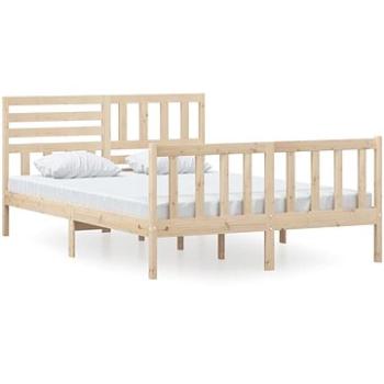 Rám postele masivní dřevo 140 × 200 cm, 3101153 (3101153)