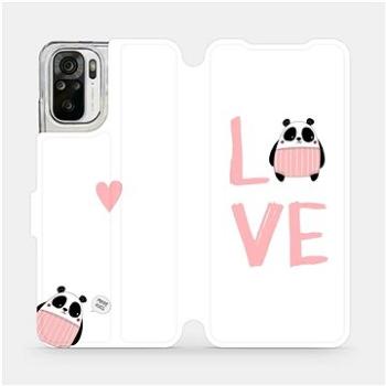 Flipové pouzdro na mobil Xiaomi Redmi Note 10S - MH09S Panda LOVE (5903516661237)