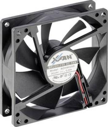 Axiální ventilátor X-Fan RDH9025S RDH9025S, 24 V/DC, 34 dB, (d x š x v) 92 x 92 x 25 mm