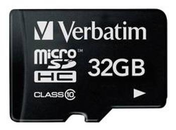 Paměťová karta microSDHC, 32 GB, Verbatim Premium, Class 10