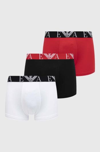 Boxerky Emporio Armani Underwear 3-pack pánské, červená barva