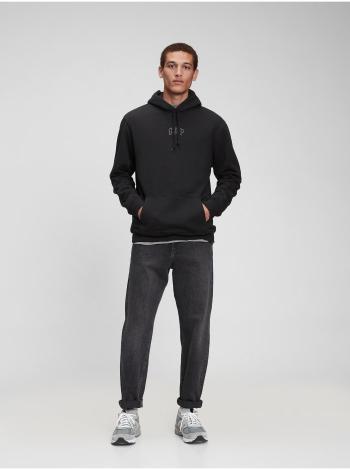 Černá pánská mikina fleece pocket hoodie