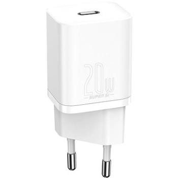 Baseus Super SI set adaptéru USB-C 20W a kabelu USB-C do Lightning 1m, bílá (TZCCSUP-B02)