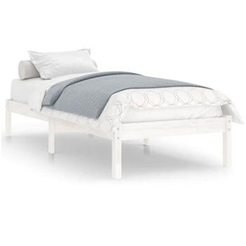 Rám postele bílý masivní dřevo 90 × 190 cm jednolůžko, 809983 (809983)