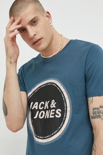 Bavlněné tričko Jack & Jones s potiskem
