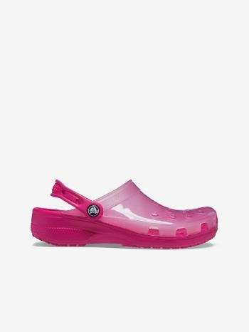 Crocs Classic Translucent Clog Pantofle Růžová