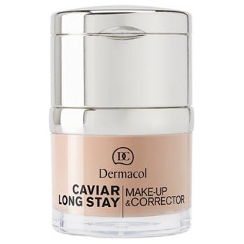 Dermacol Caviar Long Stay dlouhotrvající make-up s výtažky z kaviáru a zdokonalující korektor odstín fair 30 ml