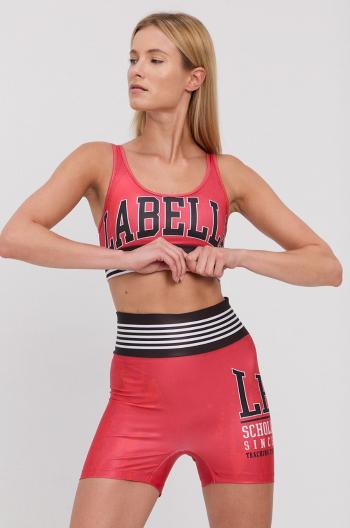 Sportovní podprsenka a šortky LaBellaMafia dámské, červená barva