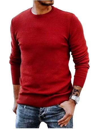 Tmavě červený pánský svetr vel. M