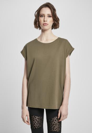 Urban Classics Ladies Organic Extended Shoulder Tee olive - S