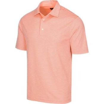 GREGNORMAN PROTEK ML75 STRIPE POLO Pánské golfové polo triko, lososová, velikost M