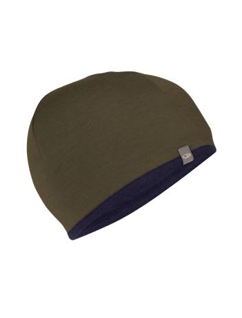 merino čepice ICEBREAKER Adult Pocket Hat, Loden/Midnight Navy (vzorek) velikost: OS (UNI)