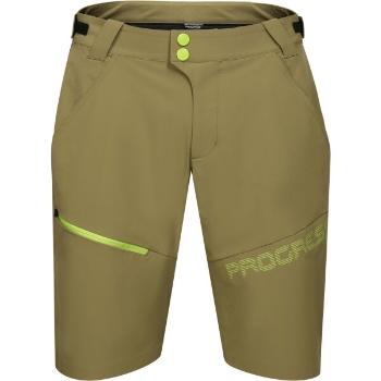 PROGRESS GENIUS BIKE SHORTS Pánské cyklistické šortky, tmavě zelená, velikost