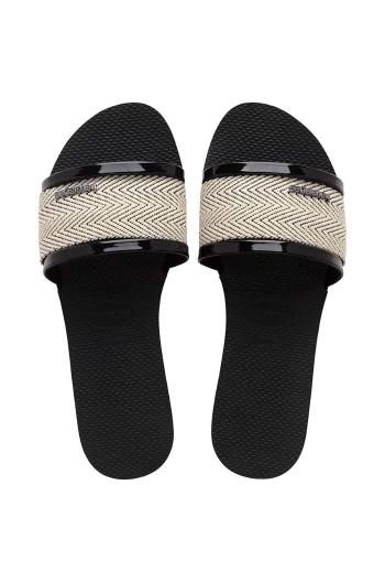 Pantofle Havaianas YOU TRANCOSO PREMIUM dámské, černá barva, 4146063.0090