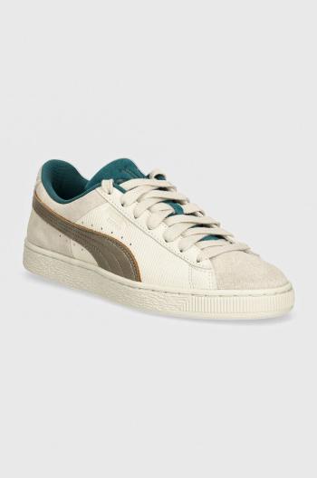 Semišové sneakers boty Puma Suede Play Paris šedá barva, 398190