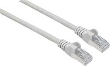 Síťový kabel RJ45 Intellinet 740807, CAT 6A, S/FTP, 2.00 m, šedá