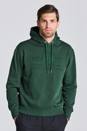 MIKINA GANT TONAL ARCHIVE SHIELD HOOD zelená 5XL