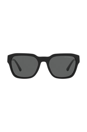 Sluneční brýle Emporio Armani pánské, černá barva