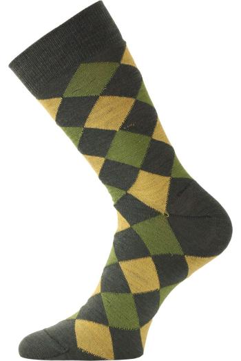 Lasting merino ponožky WPK zelené Velikost: (42-45) L