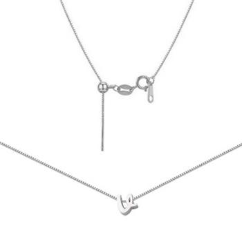 Šperky4U Ocelový náhrdelník s písmenem - OPD0260-V