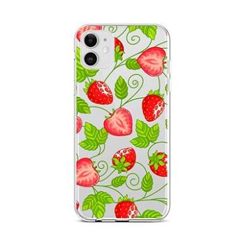 TopQ iPhone 12 silikon Strawberries 55300 (Sun-55300)