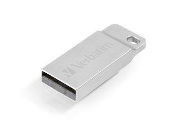 Flashdisk Verbatim Metal Executive USB 2.0 Drive 64GB Stříbrný, 98750