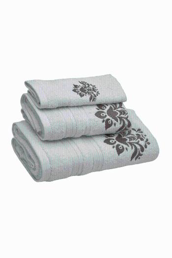 Dárková sada ručníky a osuška ORCHIS, 3 ks Bílá Sada (ručník 30x50cm, 50x100cm, osuška 70x140cm)