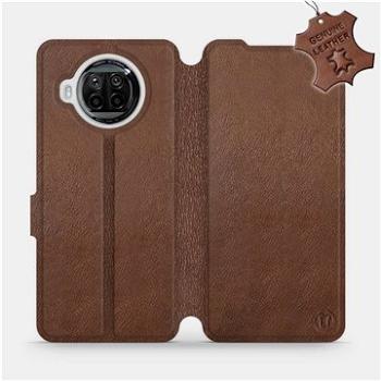 Flipové pouzdro na mobil Xiaomi MI 10T Lite - Hnědé - kožené -  Brown Leather (5903516463749)