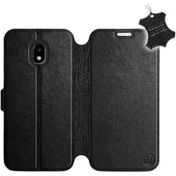 Flip pouzdro na mobil Samsung Galaxy J3 2017 - Černé - kožené - Black Leather (5903226495115)