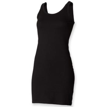 SF (Skinnifit) Dámské letní tílkové šaty - Černá | L