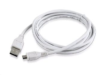 Gembird KAB051M0W USB A Male/Micro B Male 2.0, 1,8m, bílý