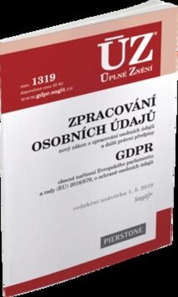 ÚZ 1319 Zpracování osobních údajů, GDPR