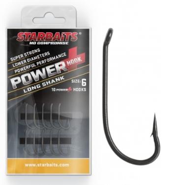 Starbaits háčky power long shank 2-velikost 4