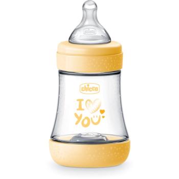 Chicco Perfect 5 kojenecká láhev 0 m+ Slow Flow Yellow 150 ml