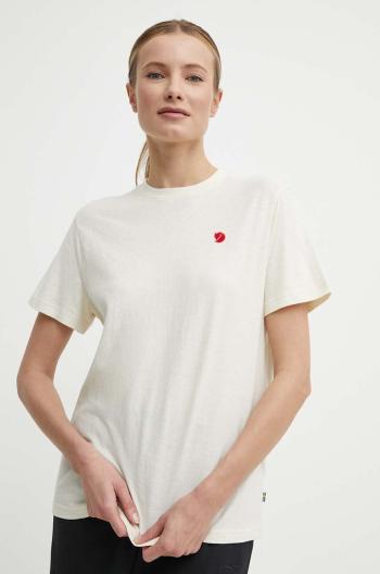 Tričko Fjallraven Hemp Blend T-shirt béžová barva, F14600163