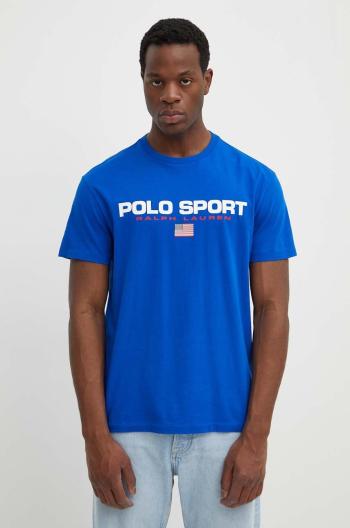 Bavlněné tričko Polo Ralph Lauren s potiskem, 710750444