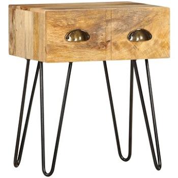 Noční stolek 40 x 30 x 50 cm masivní mangovníkové dřevo (286124)