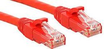 Síťový kabel RJ45 LINDY 45452, CAT 6, U/UTP, 1.00 m, červená