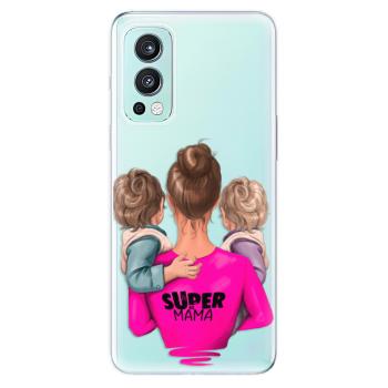 Odolné silikonové pouzdro iSaprio - Super Mama - Two Boys - OnePlus Nord 2 5G