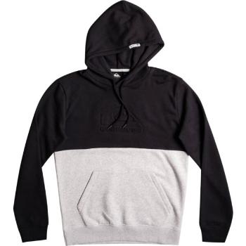 Quiksilver EMBOSS HOOD Pánská mikina, černá, velikost XL