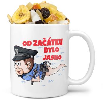 Hrnek Policejní spermie (Náplň hrníčku: Tropická směs)